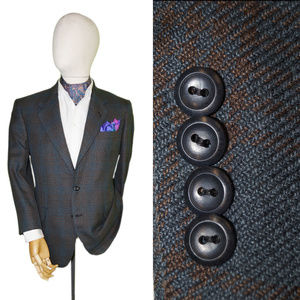 OXXFORD CLOTHES 40S BABY ALPACA GREEN SPORT COAT